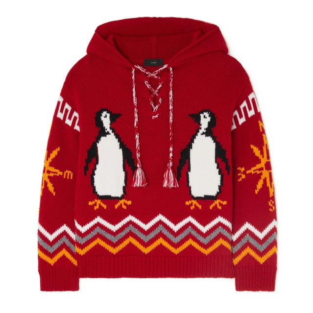 ALANUI FOR THE LOVE OF PENGUI HOODIE FIRE MULTICOLOR