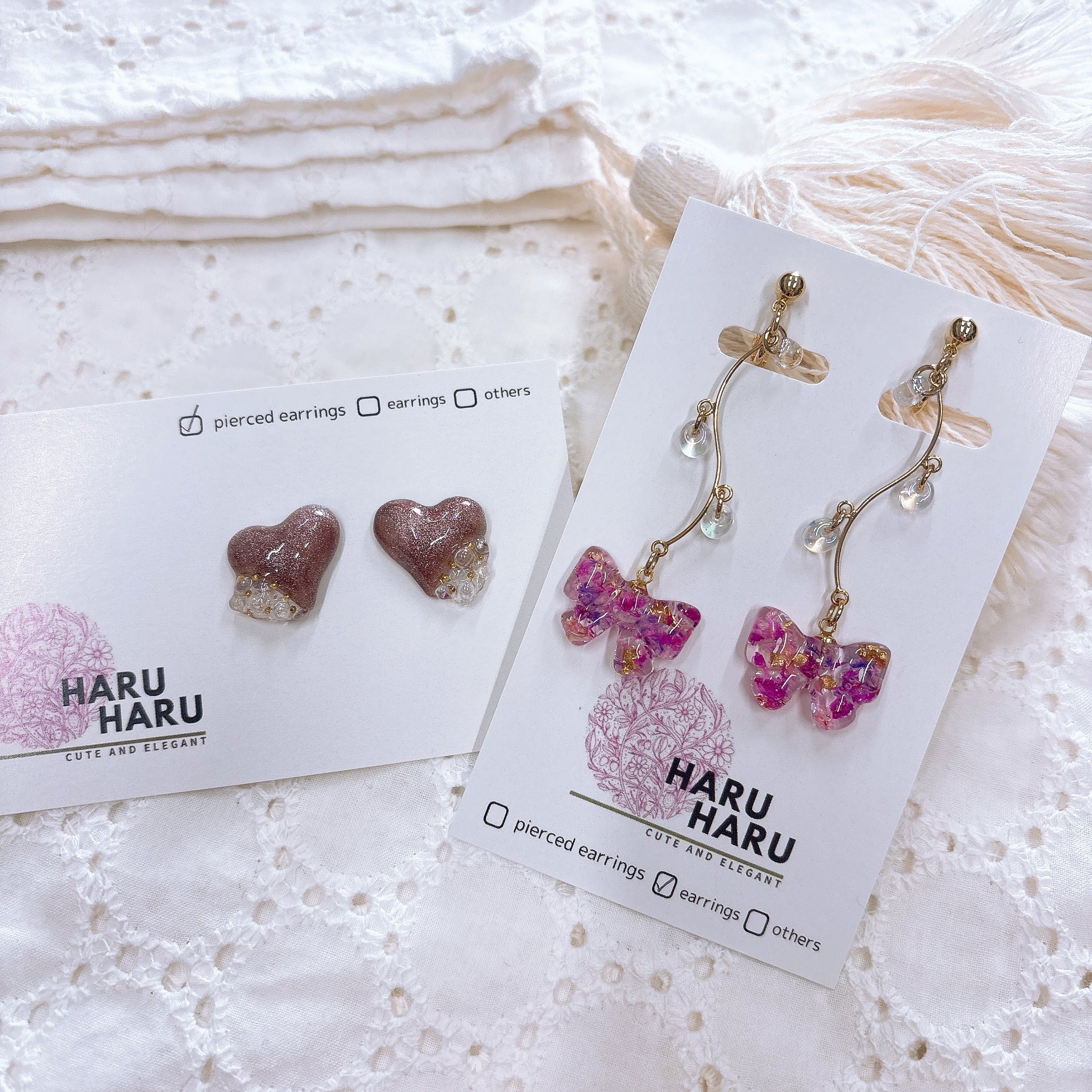 天然石ピアス アクアマリン アメジスト | miccuのおうちDX