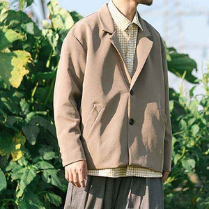 【韓国メンズファッション】オーバーシルエットテーラードジャケット カジュアル アウター ゆったり BW2304