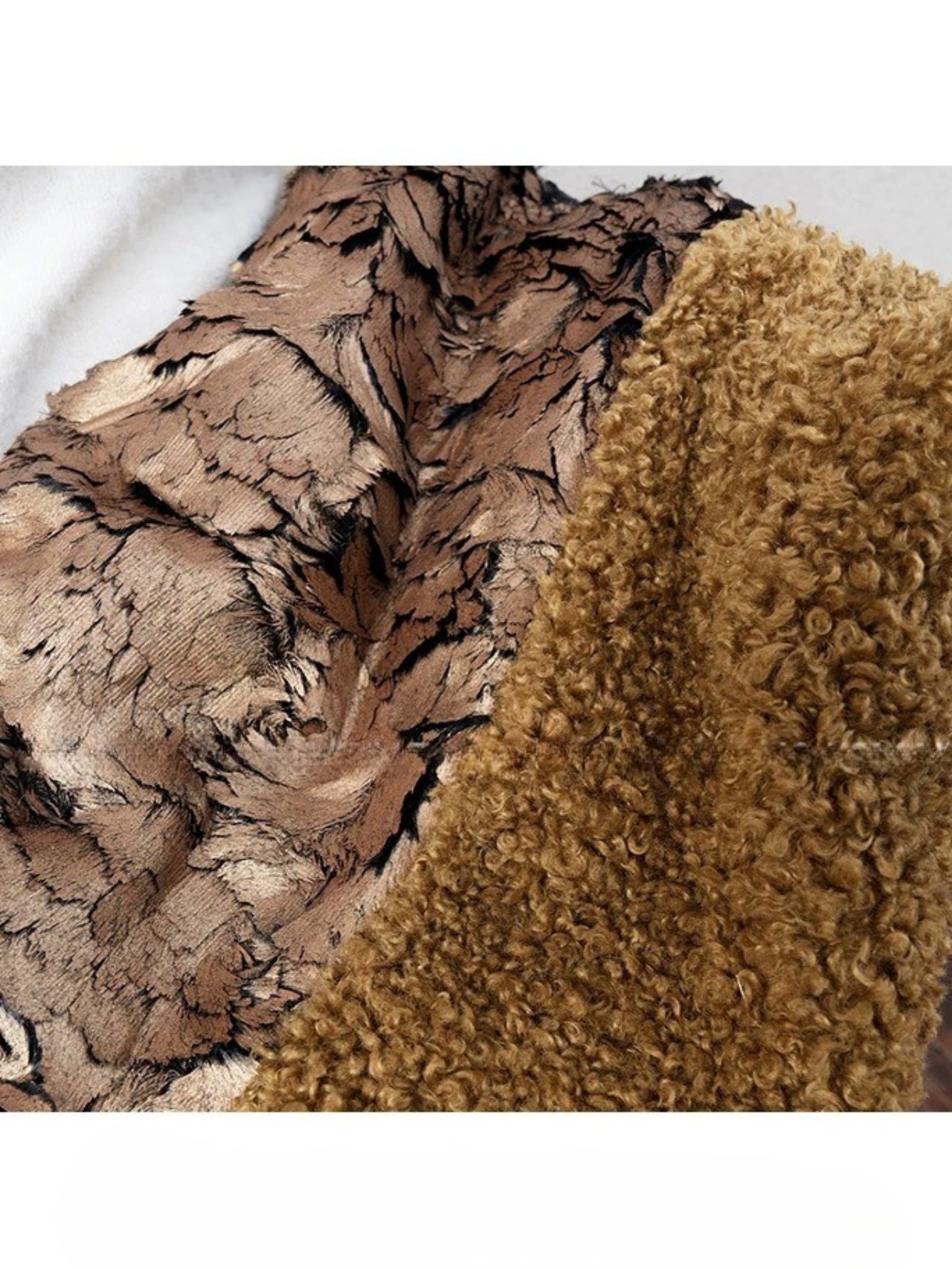 Craquelé Fur Mix Boa Bag F0835