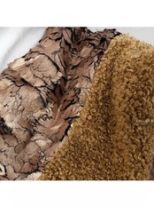 Craquelé Fur Mix Boa Bag F0835