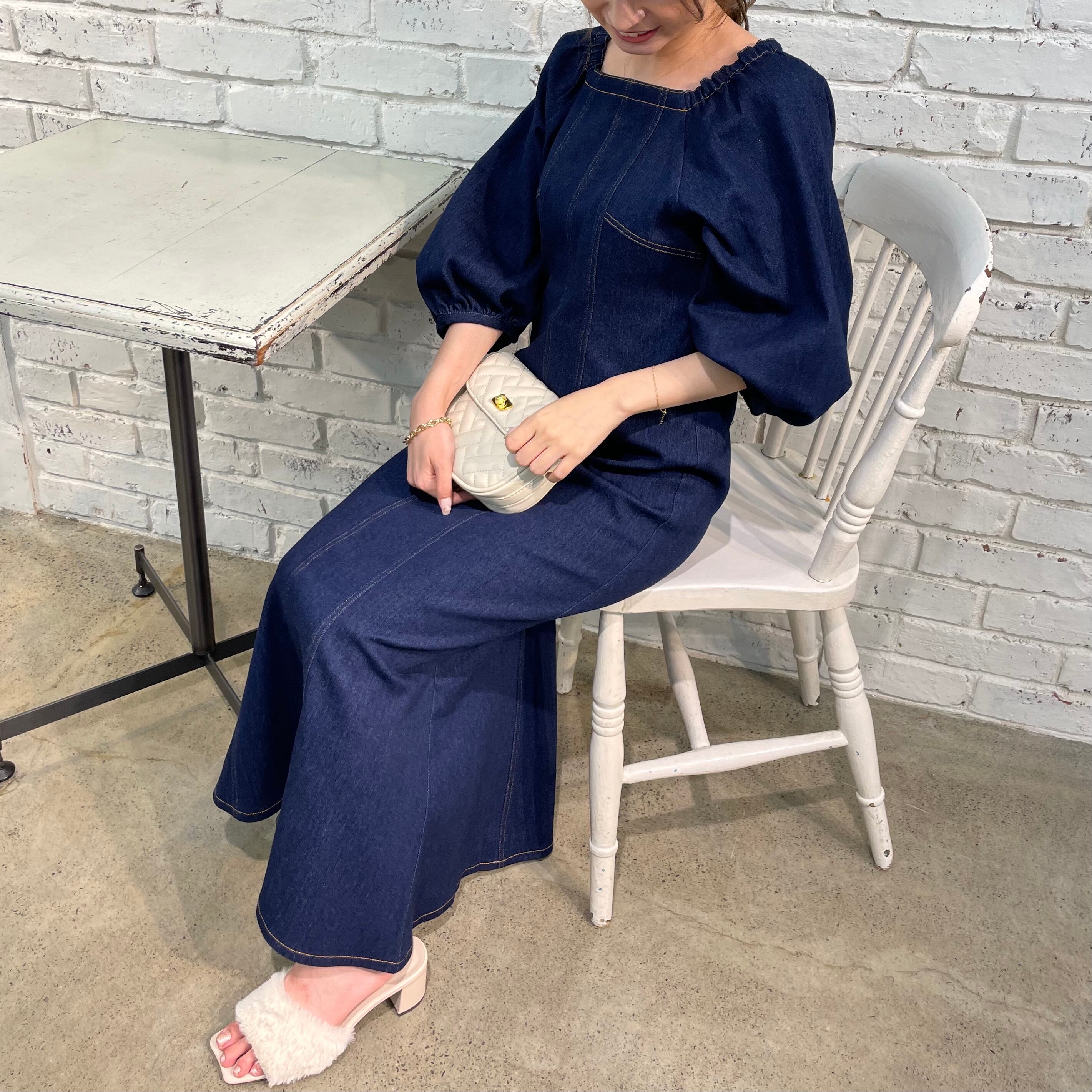 マーメイドデニムワンピース Every Very Niceclaup