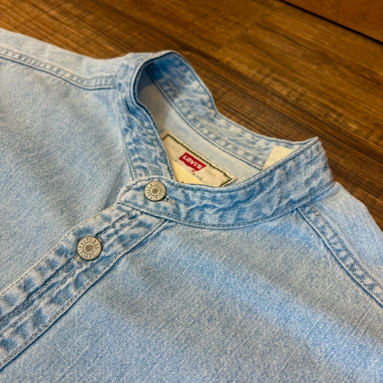 ナスングワム【Nasngwam】Indian motif Denim Shirt　Lサイズ - 4