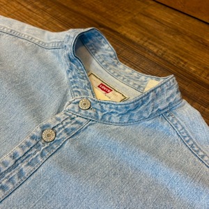 ナスングワム【Nasngwam】Indian motif Denim Shirt　Lサイズ