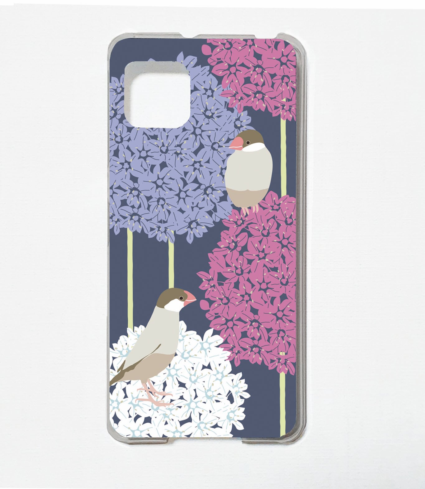 TORINOS 297種対応　スマホケース　（対応専用ケース、カメラホール付）　シナモン文鳥　Moto30   Redmi　Galaxy S21にも対応