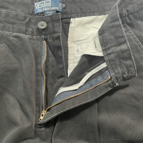 90-00s Polo by Ralph Lauren 33 ブラックパンツ 詳細写真7