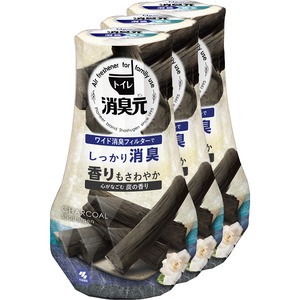 【在庫のみ】消臭元 【まとめ買い】トイレの 心がなごむ炭の香り 消臭芳香剤 トイレ用 400ml×3個