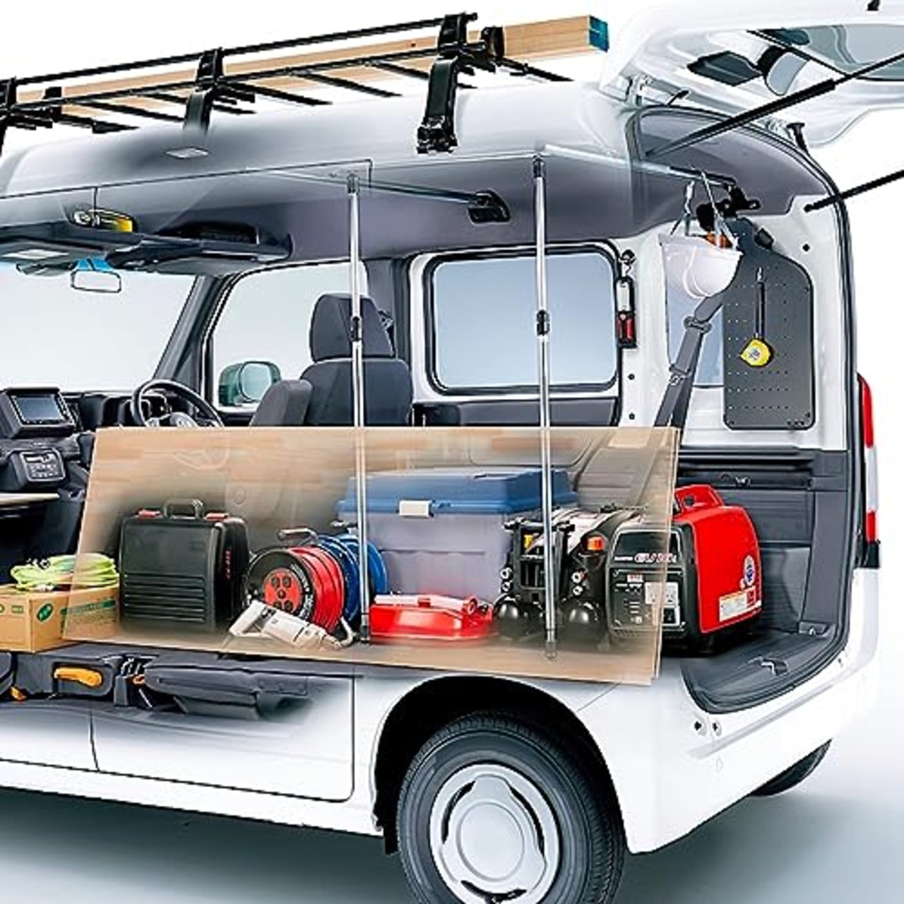 Φ28イレクターパイプ 車用ルーフキャリアバー スペーシアパイプ イレクターパイプ アタッチメント NVAN ハイゼットカーゴ 等に適合 NSJ-1*4 (6個セット)