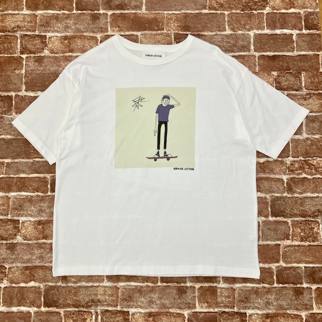 【HOMEJOE ARTWORK 】M.Y.T  Big Silhouette  White Tee