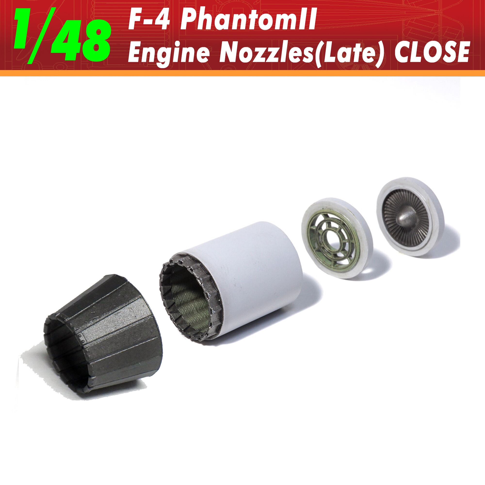 F414エンジンノズル”切り欠き無し”（1/48）：F/A-18E/F | V1models