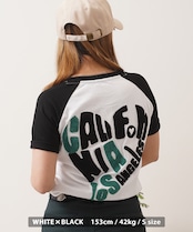 ◆ハート サガラ刺繍 ラグランTシャツ◆ng-45215