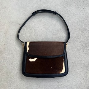 unborn carf leather shoulder bag