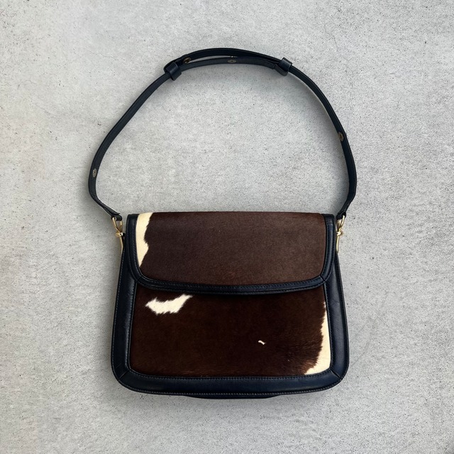 unborn carf leather shoulder bag