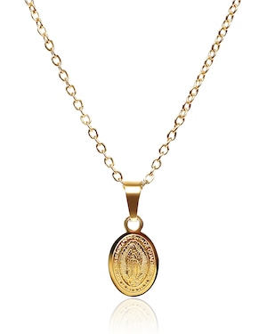 Maria coin necklace gold stainless steel S size