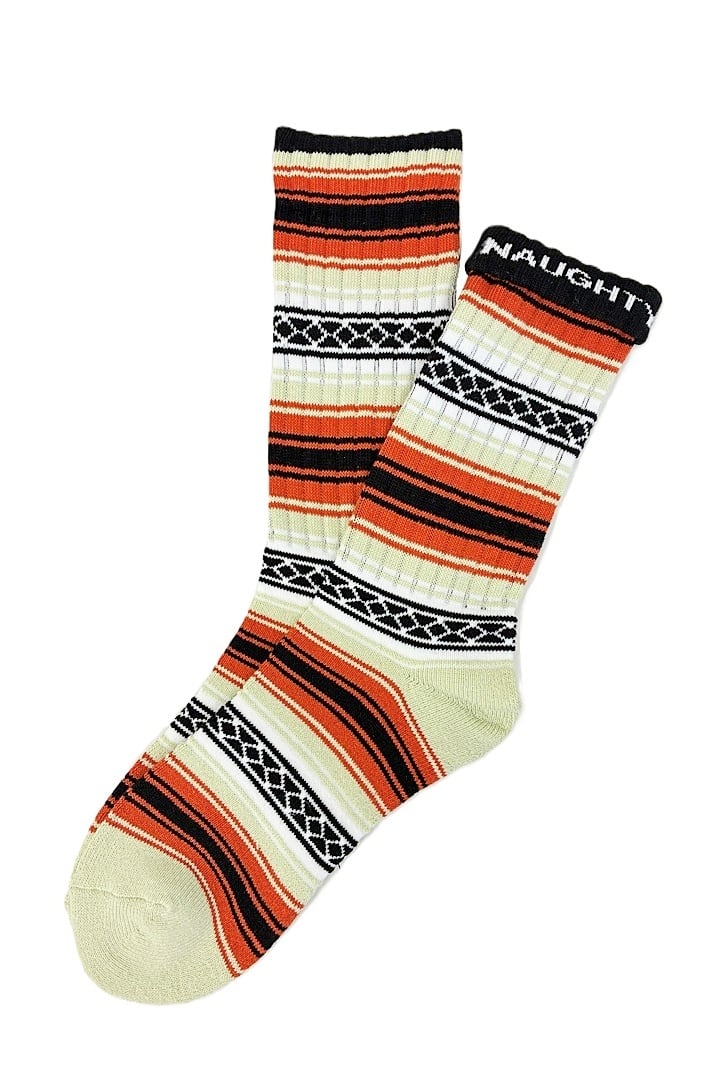 <NEW> “FALSA -sage×orange-” Socks (limited edition by NAUGHTY)