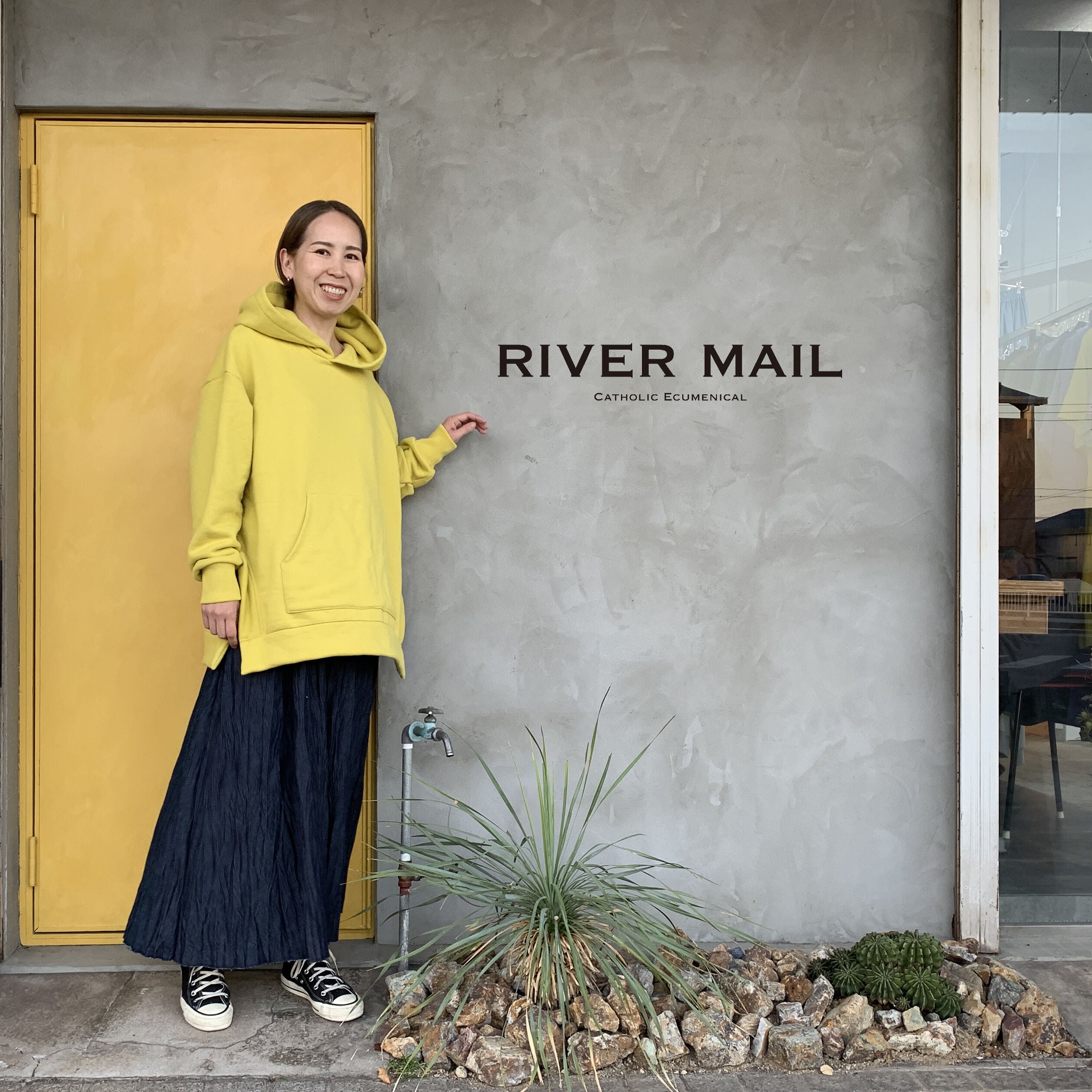 ベイクド・クリンクル・デニムスカート】 総丈80cm | RIVER MAIL