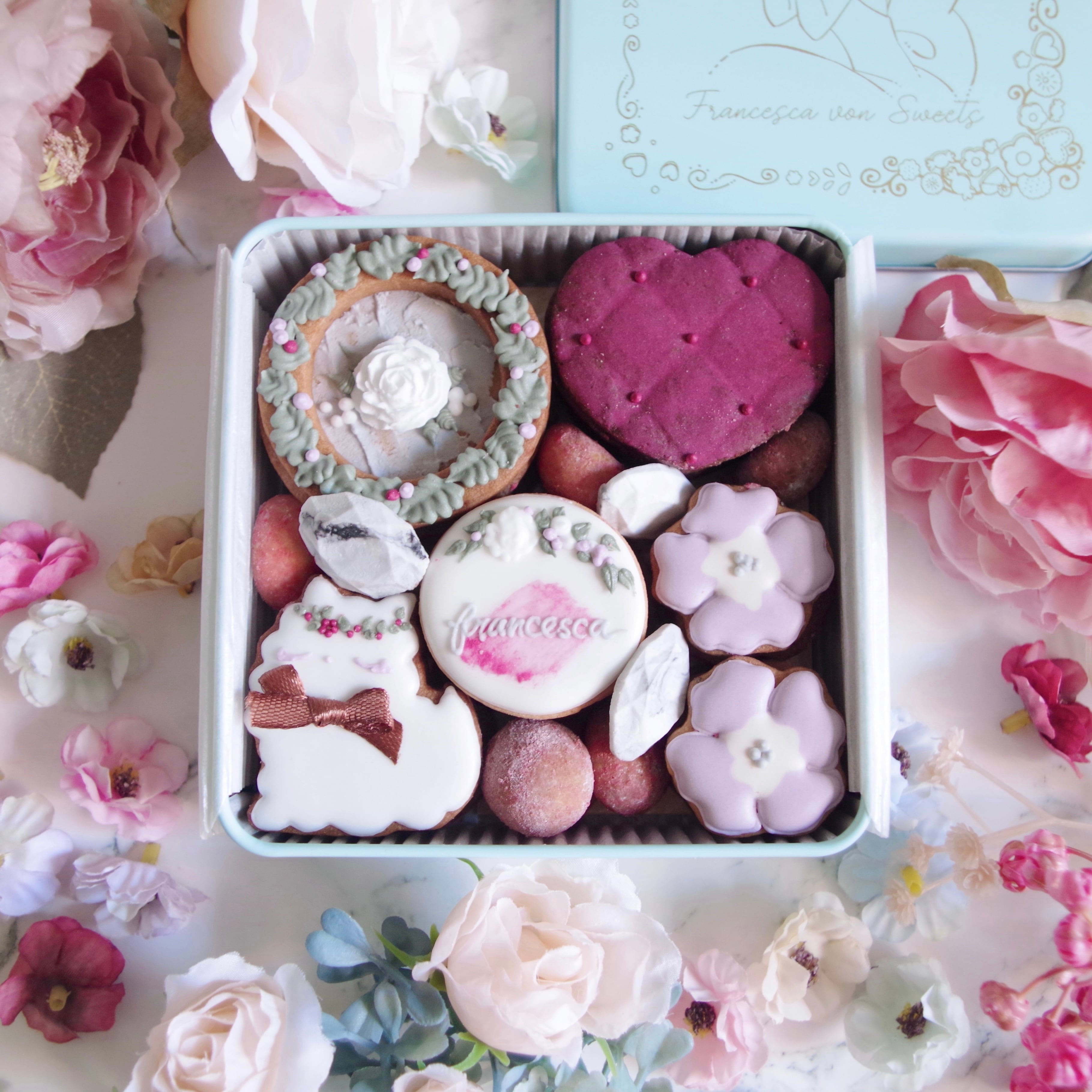 BLOOM アイシングクッキー缶 | Francesca von Sweets