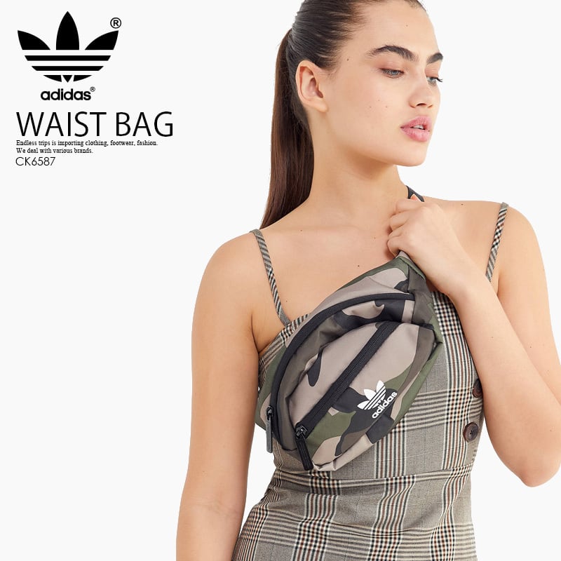 Adidas アディダス Ck6587 National Waist Pack ナショナル ウエスト パック ウエストバッグ レディース ボディバッグ バッグ Olive Cargo Aw Camo カモ カモフラ 迷彩柄 Endless Trip Home