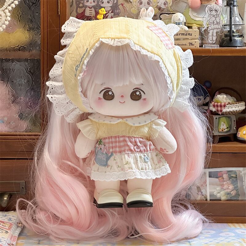 シュエロンロン　ぬいぐるみ　20cm 正規品 20cm ぬいぐるみ用ウィッグ グラデーションロングカーリーヘア