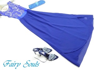 ★送料無料★L(11号)☆レースとシフォンのフェミニンドレス(OPN4010)