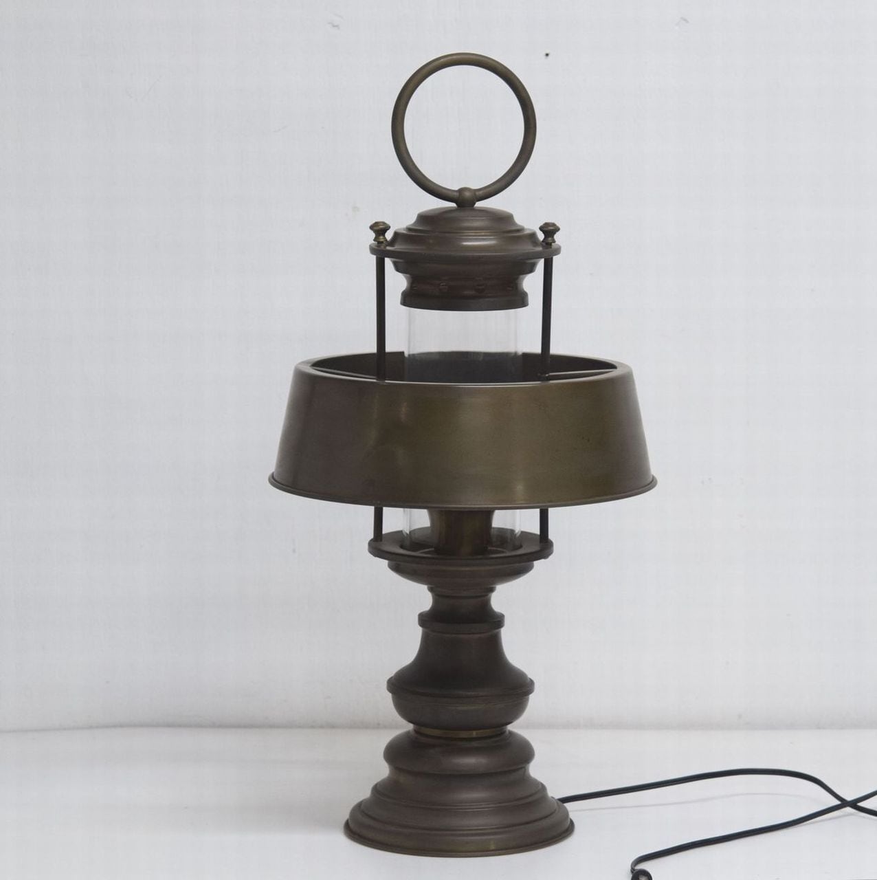 インンダストリアル カンテラ型 卓上ランプ 工業系照明 真鍮製 卓上