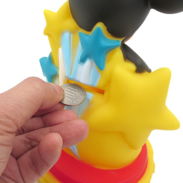ディズニー ミッキーマウス フィギュア コイン バンク 貯金箱