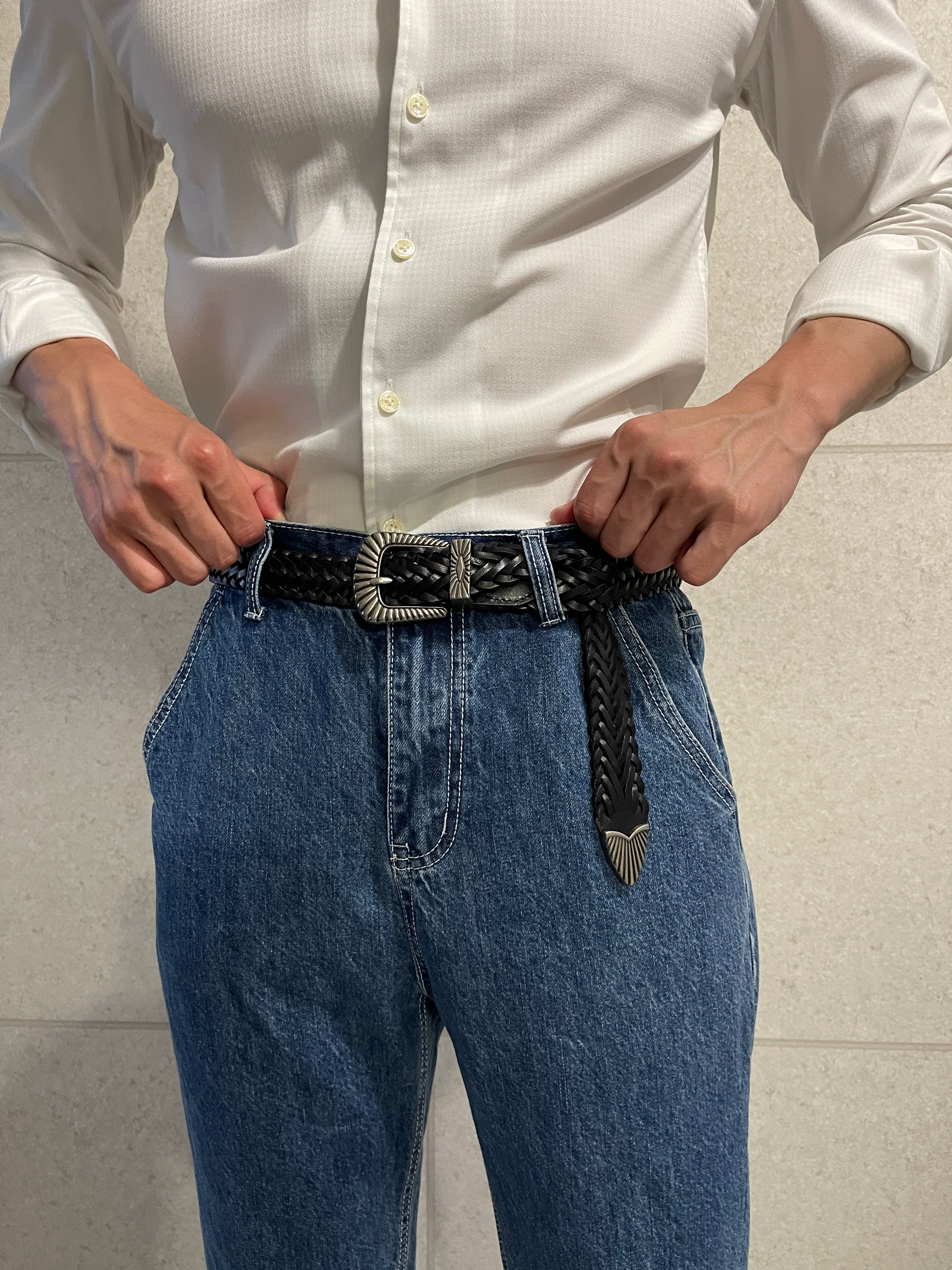 ウエスタンレザーベルト【メッシュ】 | Wide Range ウエスタンレザーベルト【メッシュ】 | Wide Range