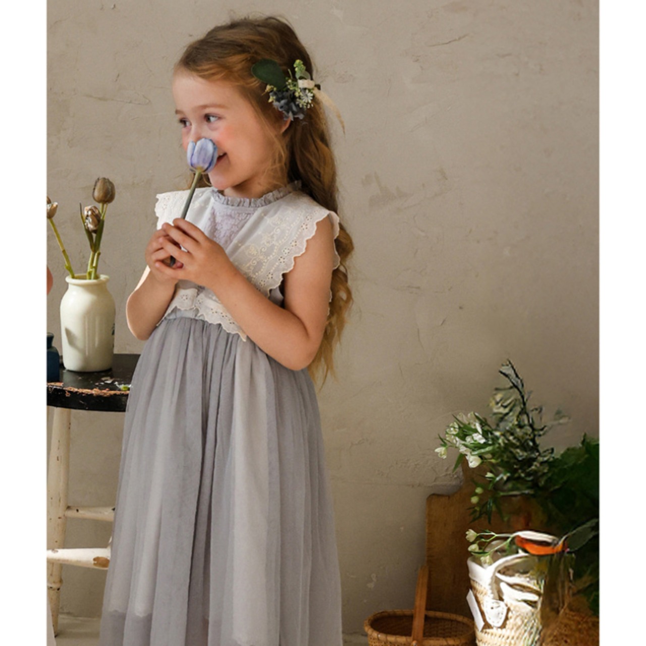 夏レースデザインワンピース