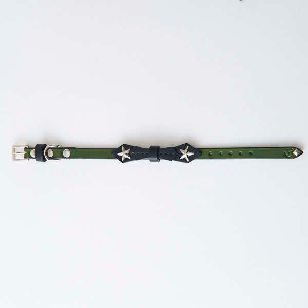 ロック☆リボンカラーB 12mm幅（首周り24～28cm）