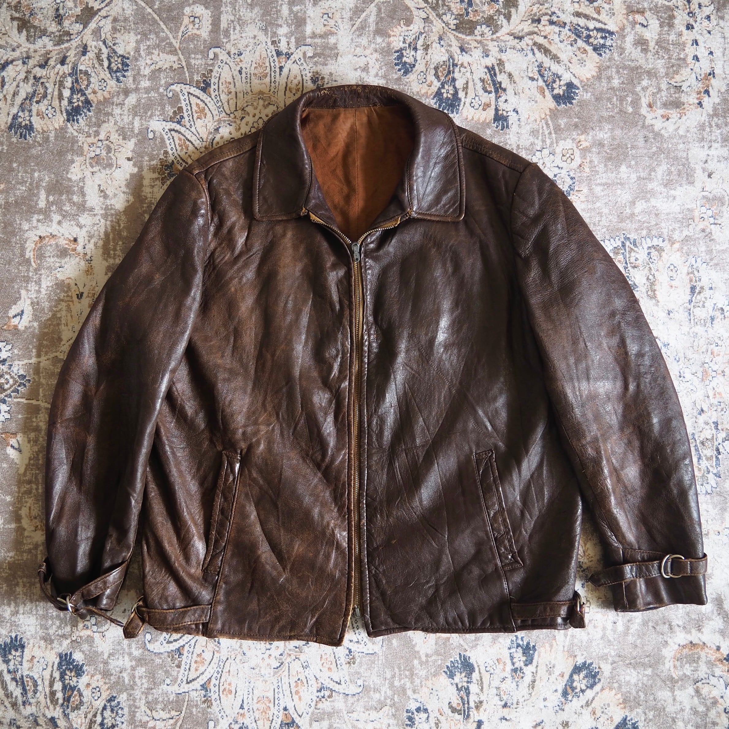 1940s Czechoslovakia Motorcycle Leather Jacket