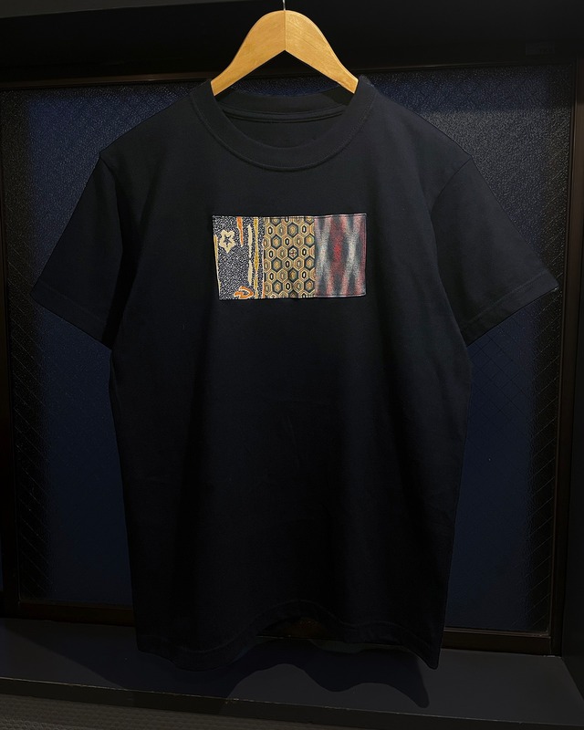 KIMONO T-shirt -MIXED FABRIC- / フレームTシャツ パッチワーク