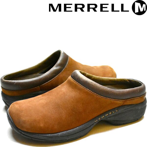 1点物◇メレルMERRELLスリッポンサンダル革靴レザーシューズ古着メンズ