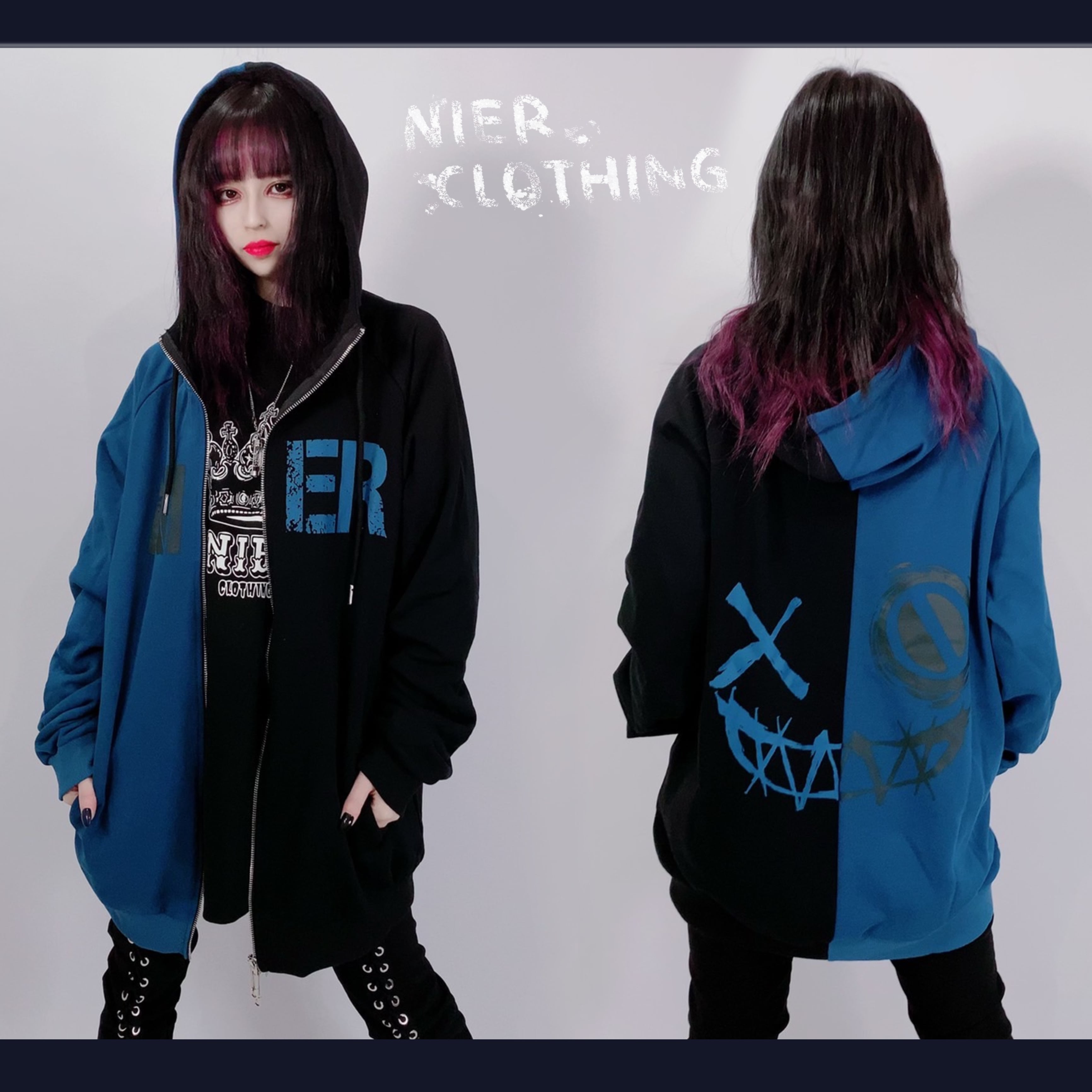TWO-TONE DOUBLE ZIP PARKA【FACE】 | NIER CLOTHING powered by BASE