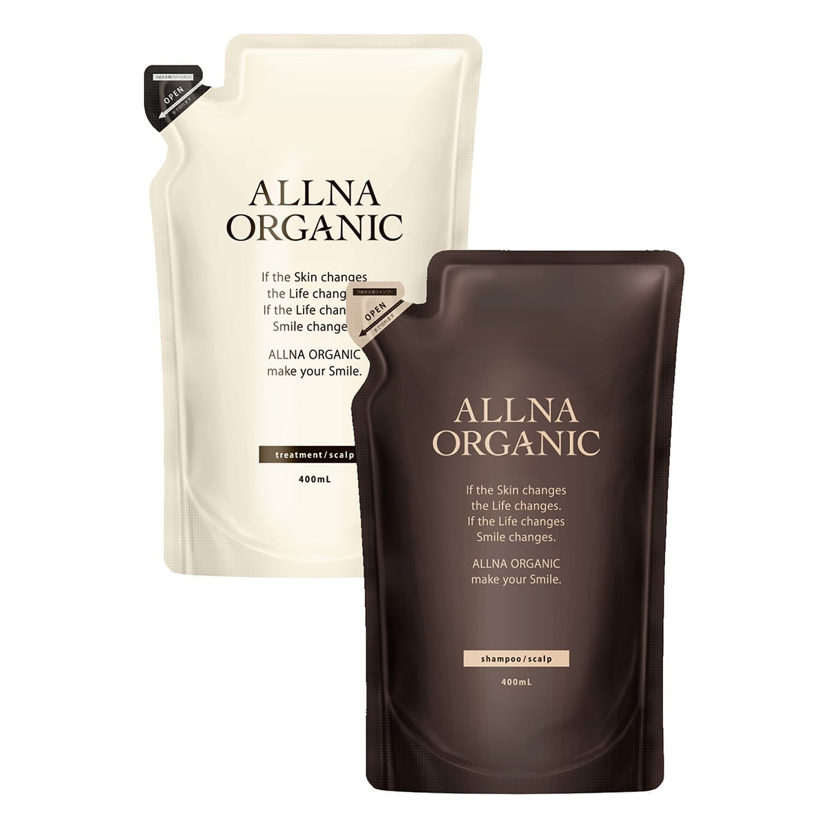 ALLNA ORGANIC スカルプ シャンプー&トリートメント 400ml&400ml(詰め替え用) | ALLNA ORGANIC