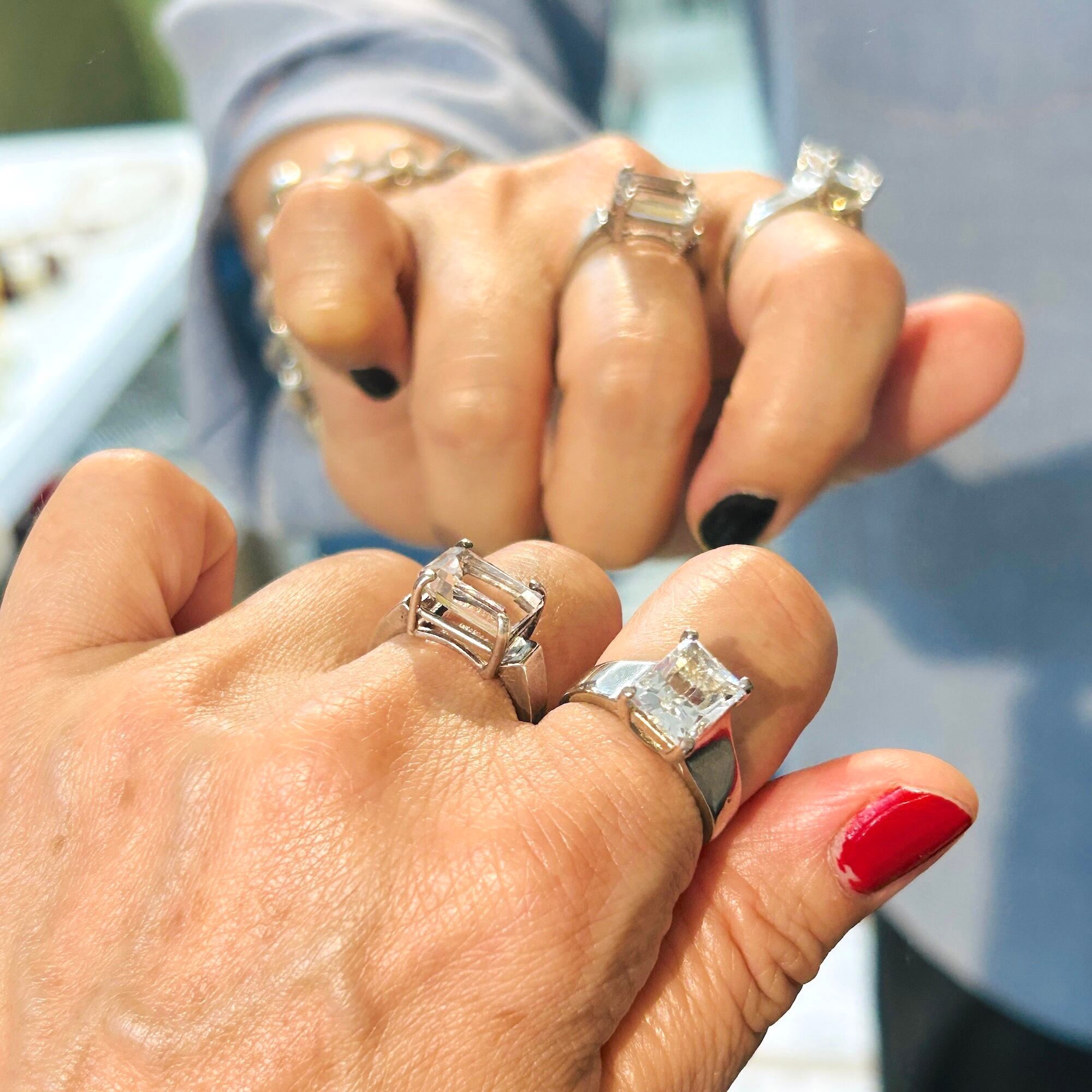 シルバー925 アクアマリンリング（13号） | Milo Antiques & Vintage