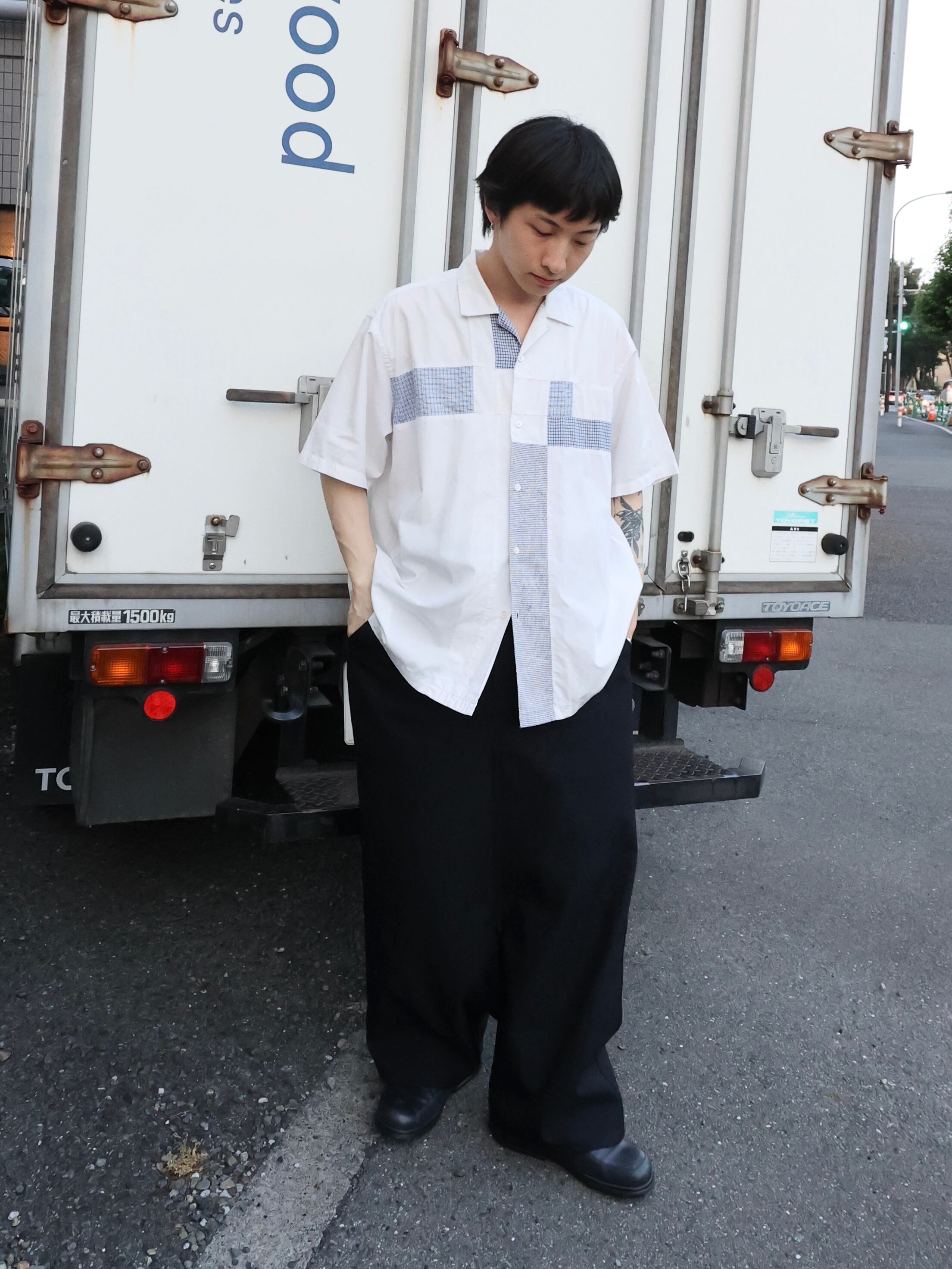 USED】90-03s COMME des GARCONS HOMME ''田中オム'' patchwork open
