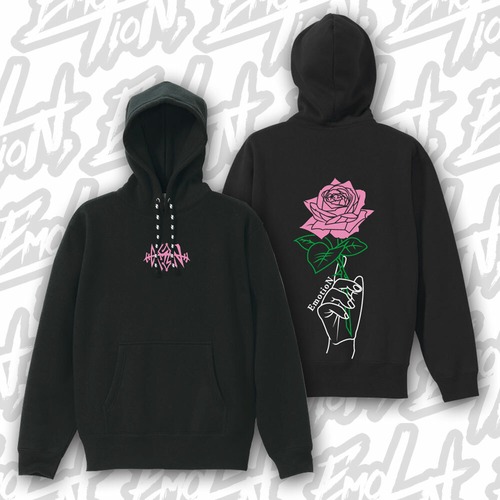 EmotioN Rose Pullover Hoodie [PINK]