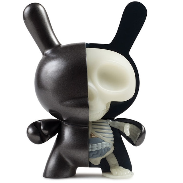 PARALLEL IMPORT: Half Ray Black GID 5" Dunny by Jason Freeny