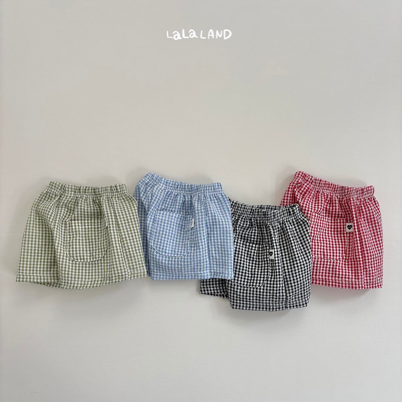 【即納】lalaland / Chizumi Check Shorts