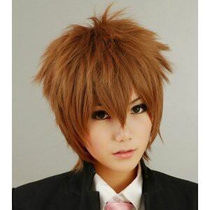 家庭教師reborn コスプレ用 沢田綱吉 セット済みウィッグ W277 家庭教師ヒットマンREBORN 沢田綱吉 ツナ（さわだ つなよし