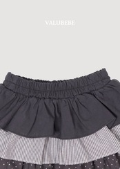 韓国子供服 / 26Autumn / 〖取寄〗valubebe / フリル ティアード スカパン / ベビー服 / キッズ服 *6M~S*