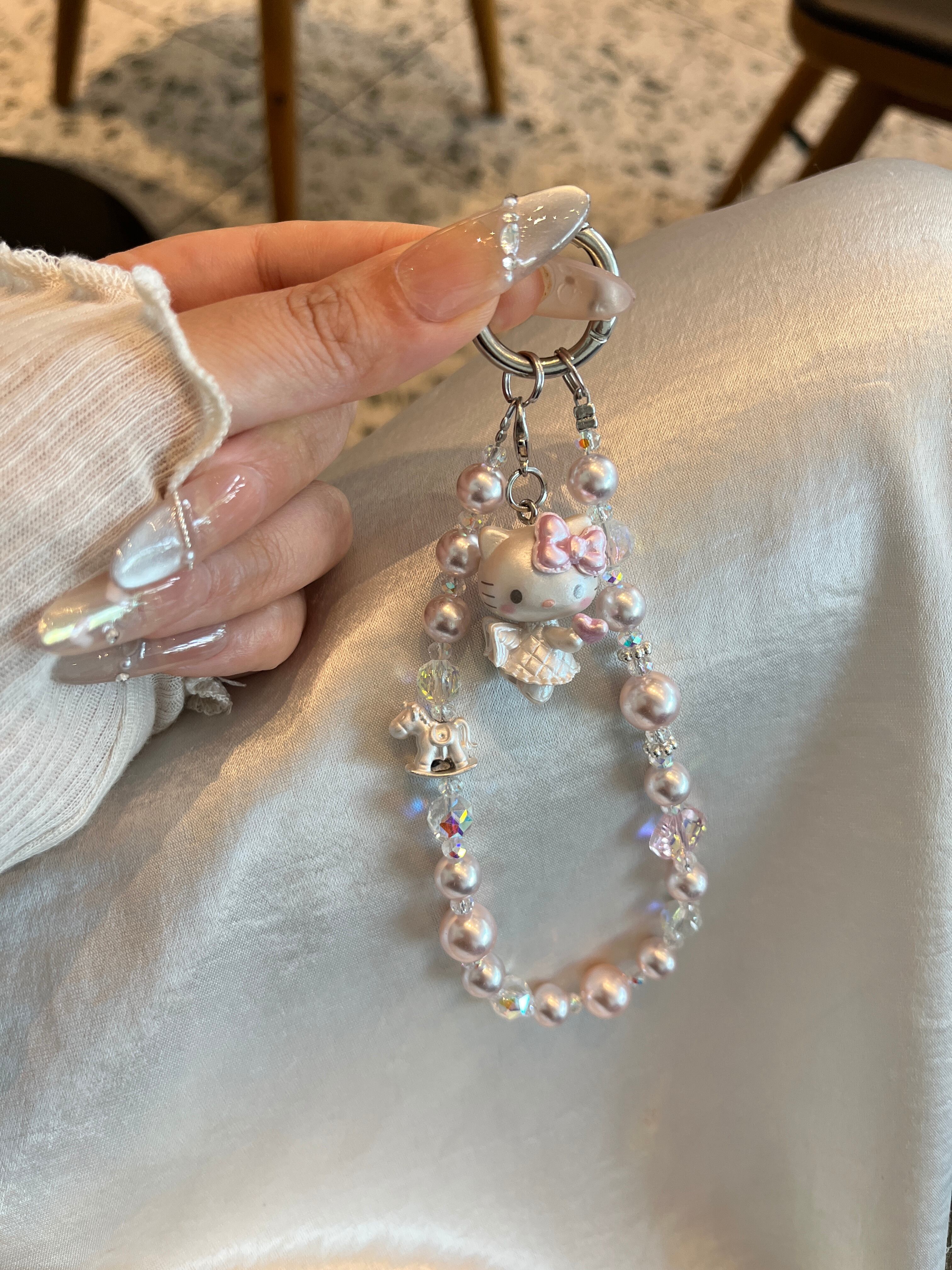 オリジナル手作りビーズストラップ PK5