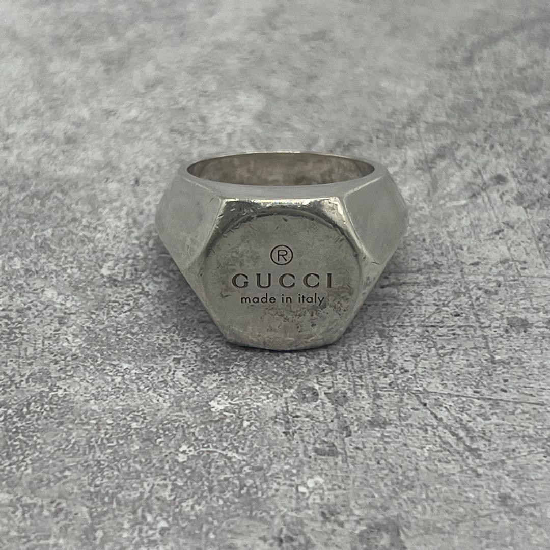 希少 オールドグッチ GUCCI スクエア リンクチェーン ブレスレット