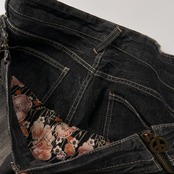 00s Y2K PPFM ピーピーエフエム 加工 レイヤード風デザイン デニム パンツ ジーンズ サイズ S /メンズ/アーカイブ