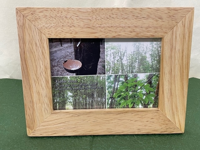 YS-33 エコ ゴムの木フォトスタンド Eco-Friendly Rubber Tree Photo Frame