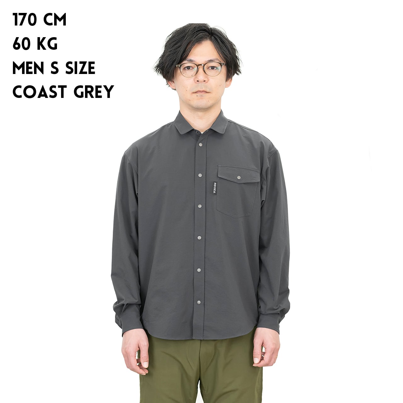 RIDGE MOUNTAIN GEAR｜Poly Basic Long Sleeve Shirt リッジマウンテン