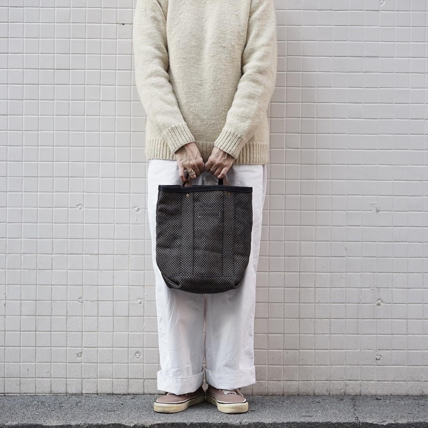 美品　AMIACALVA別注 reversible tote (S) AMIACALVA(アミアカルヴァ) / 別注 reversible tote (S) -DOT