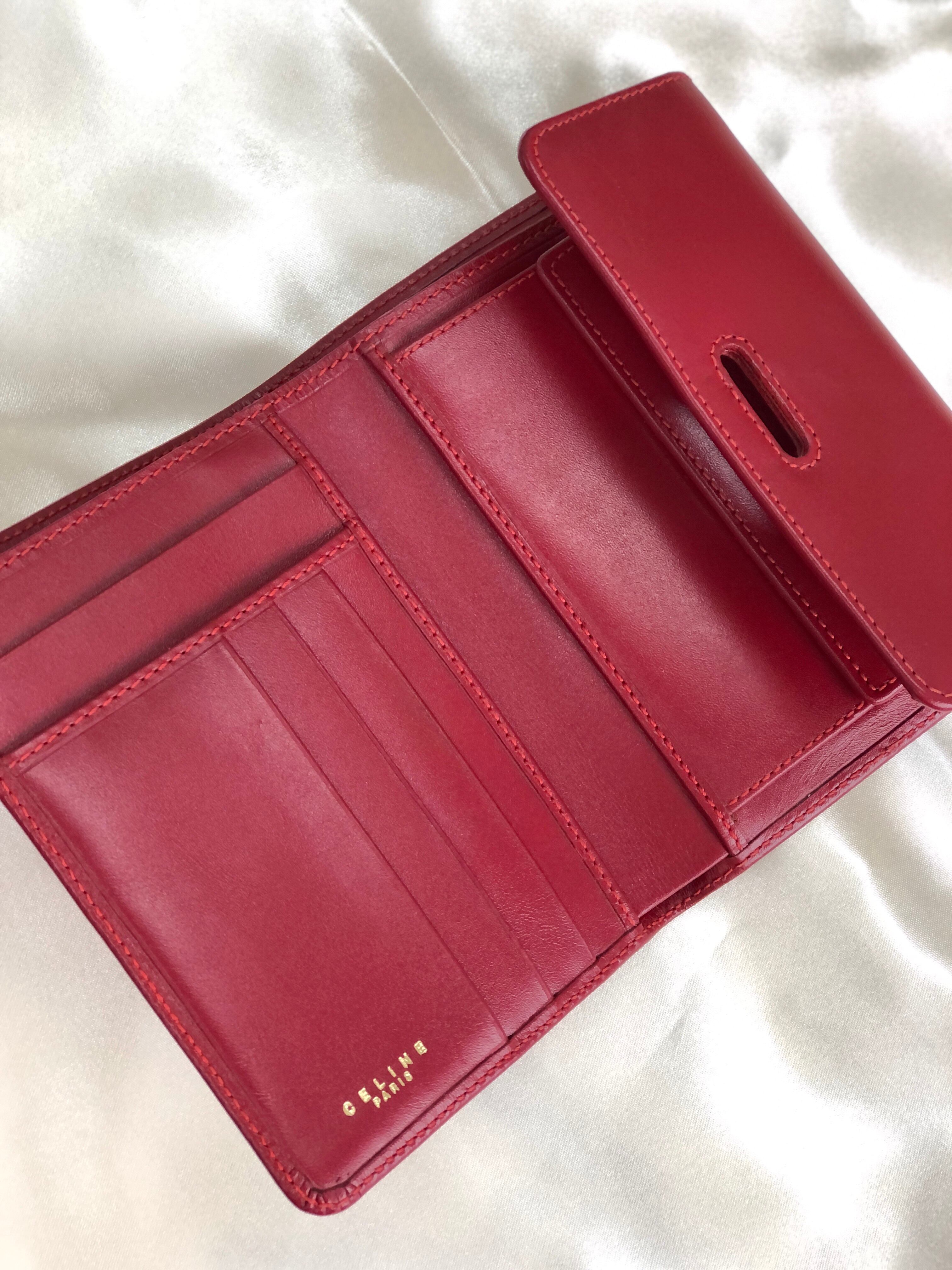 CELINE セリーヌ ホースビット レザー コンパクトウォレット 財布