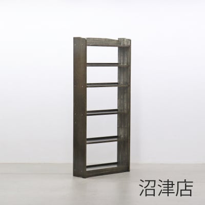 沼津店】 レトロ ラワン材 本棚 シェルフ 飾り棚 ラック 書庫 収納