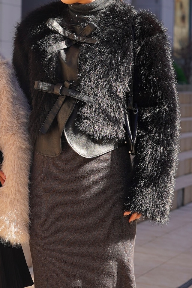 FAKE FUR HIMO BLOUSON